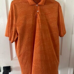 Nike Orange Polo Shirt Classic Style